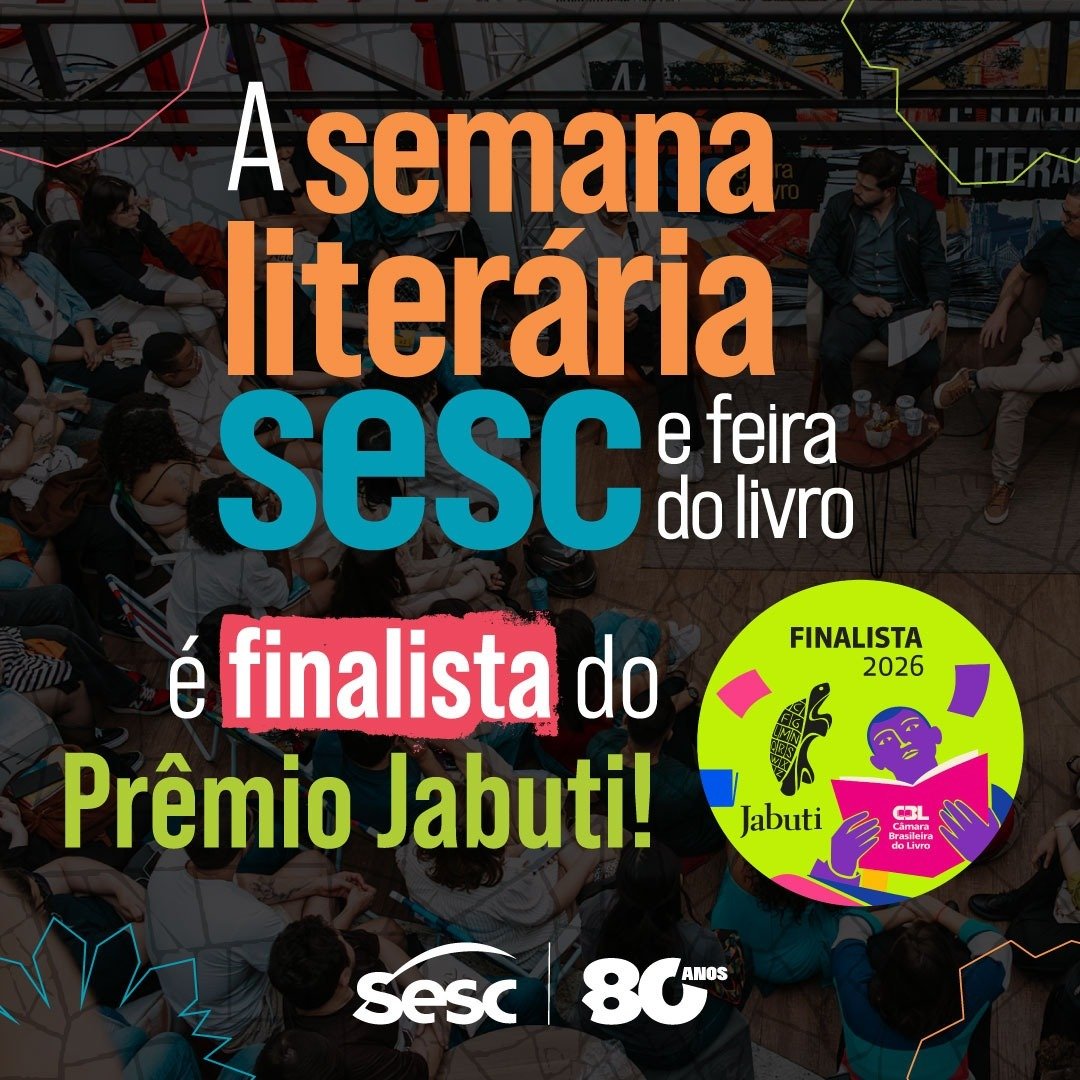 Semana Literária Sesc PR é finalista do Prêmio Jabuti 2026